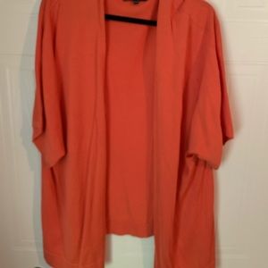 Coral organize plus size open front cardigan